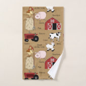 Land Boerderij patroon home decor handdoek set (Handdoek)