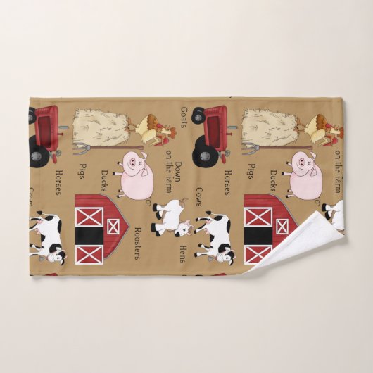 Land Boerderij patroon home decor handdoek set (Handdoek)