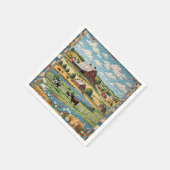 Land Boerderij Quilt Servet (Hoek)