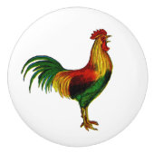  land Boerderij Rooster Keramische Knop (Voorkant)
