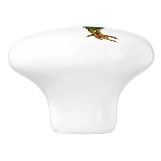  land Boerderij Rooster Keramische Knop (Zijkant)