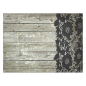 land bohemian zwart kant oud rustiek schuur hout tafelkleed (Voorkant (Horizontaal))