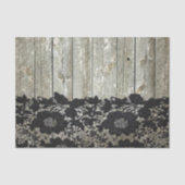 land bohemian zwart kant oud rustiek schuur hout tissuepapier (Voorkant)