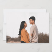 Land Boho Rustic Floral sparen de datum Kaart (Achterkant)