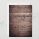 Land Bonfire Party Rustic String Light Birthday Kaart (Achterkant)