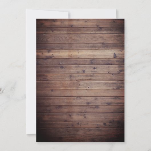 Land Bonfire Party Rustic String Light Birthday Kaart (Achterkant)