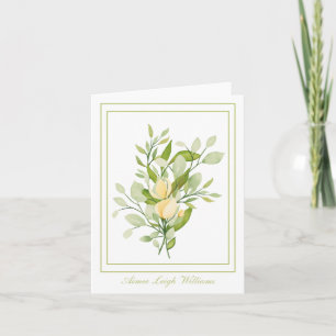 Land Bouquet gepersonaliseerd gevouwen Wenskaart Kaart