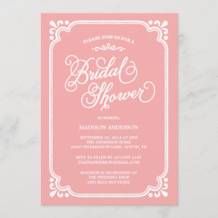  land   Bridal Shower-uitnodiging Kaart