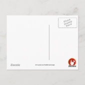 Land briefkaart cartoon kip (Achterkant)