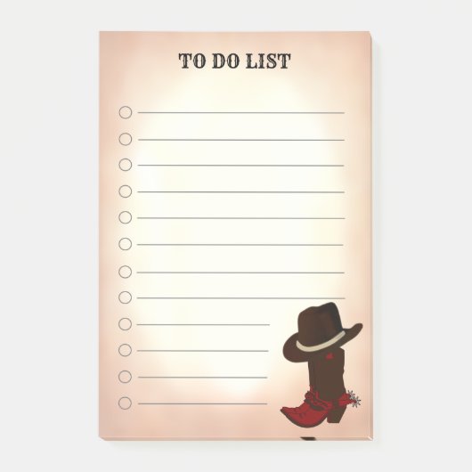 Land Brown Boots & Pet om na het aanbieden een lij Post-it® Notes (Voorkant)
