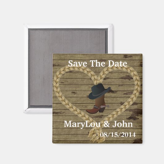 Land BRUILOFT Bewaar de DATUM Magneet (Voorkant / Achterkant)