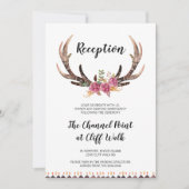 Land Bruiloft Receptie Kaart, Waterverf gewei Kaart