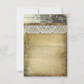 land bruiloft RSVP kaarten Kaartje (Achterkant)