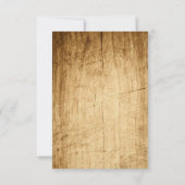 Land bruiloft RSVP voor rustieke bruiloft Kaartje (Achterkant)