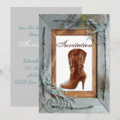 Land bruiloft Vrijgezellenfeest Tea Party Uitnodig Kaart (Voorkant / Achterkant)