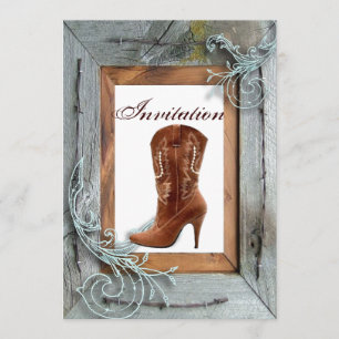 Land bruiloft Vrijgezellenfeest Tea Party Uitnodig Kaart