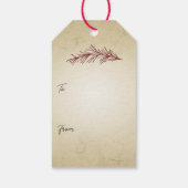 Land Buffel Plaid Herten Vakantie Cadeaulabel (Achterkant)