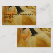 Land Bumpkin Pumpkin Patch, 15... Visitekaartje (Voorkant / Achterkant)