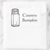 Land Bumpkin Rechthoekige Sticker (Tas)