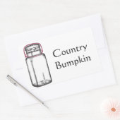 Land Bumpkin Rechthoekige Sticker (Envelop)