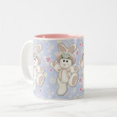 Land Bunny Tweekleurige Koffiemok (Voorkant links)