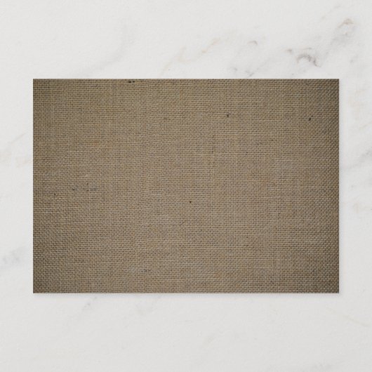 Land Burlap Mason Jar Bruiloft Website Informatiekaartje (Achterkant)