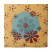 Land Button Flowers Tegel Tegeltje (Voorkant)