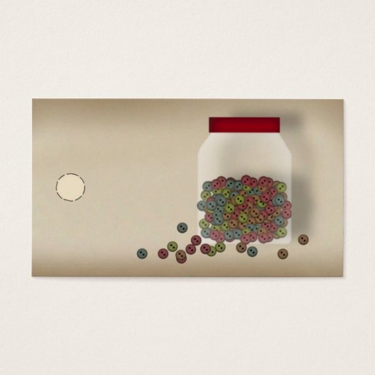 Land Buttonnen Label hangen Visitekaartjes (Voorkant)