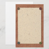 Land Buttonnen Stationery Briefpapier (Voorkant / Achterkant)