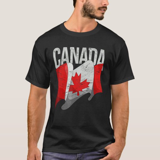 Land Canada Flag Maple Leaf Canada T-shirt (Voorkant)