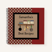 Land Check Recept Spiral Notebook Notitieboek (Voorkant)