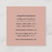  land Cherry Blossom Bloemen Vierkante Visitekaartje (Achterkant)