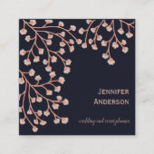  land Cherry Blossom Bloemen Vierkante Visitekaartje (Voorkant)