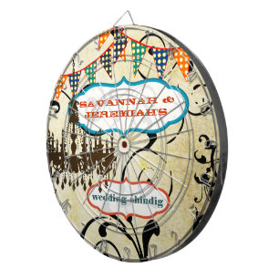 Land Chic Aqua Bunting Chandelier Dart Dartbord