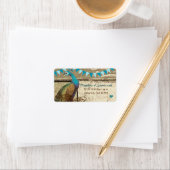 Land Chic Aqua Bunting Peacock Etiket (Insitu)