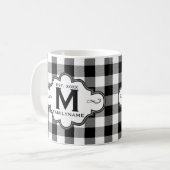 Land Chic B&W Buffalo Pset Custom Logo Koffiemok (Voorkant links)