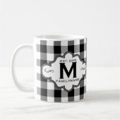 Land Chic B&W Buffalo Pset Custom Logo Koffiemok (Links)