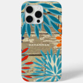 Land Chic Bloemen Jouw naam of Quote Case-Mate iPhone Case (Achterkant)