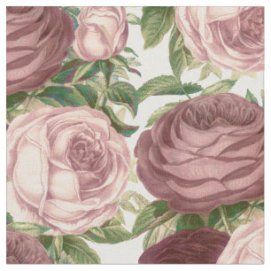  land - chic burgundy roze roze bloemen stof