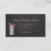 Land Chic Chalkboard WreatVisitekaartje Visitekaartje (Achterkant)