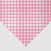 Land Chic Pastel Baby Roze Gingham Tissuepapier (Detail)