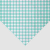 Land Chic Pastel Mint Turquoise Gingham Tissuepapier (Detail)