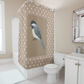 Land Chickadee Shower Curtain Douchegordijn (In situ)