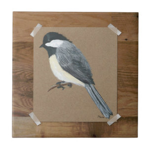 Land Chickadee Tile Tegeltje