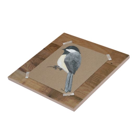 Land Chickadee Tile Tegeltje (Zijkant)
