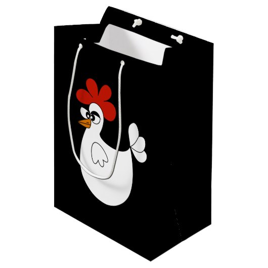 Land Chicken Boerderij medium gift Medium Cadeauzakje (Voorkant Gekanteld)