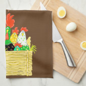 Land Chicken Clan Hand Towel Theedoek (Quarter Fold)