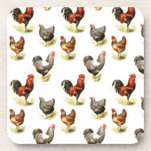 Land Chicken Pattern Drankjes Onderzetter (Voorkant)