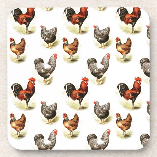 Land Chicken Pattern Drankjes Onderzetter (Voorkant)