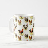 Land Chicken Pattern Koffiemok (Voorkant links)